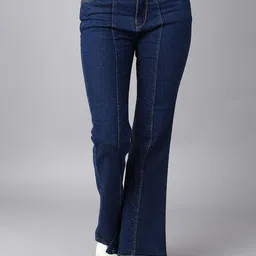 Nifty Women Flared High-Rise Clean Look Stretchable Jeans-image-105