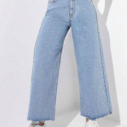 Moda Rapido Women Wide Leg High-Rise Jeans-image-94