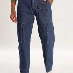 BEVDAAS Men Relaxed Fit High-Rise Jeans-picture-0