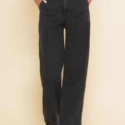 BAESD Women Clean Look No Fade Dark Shade Non Stretchable Straight Fit High-Rise Jeans-image-93