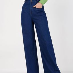 SASSAFRAS Women Blue Straight Fit High-Rise Clean Look Jeans-picture-47
