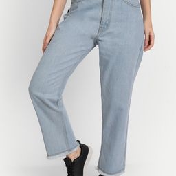 BAESD Women Straight Fit Mid-Rise Cotton Jeans-image-92
