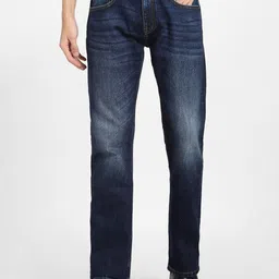 Jack & Jones Men Navy Blue Bootcut Low-Rise Light Fade Jeans-image-60