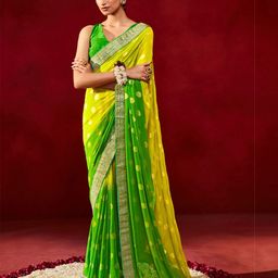 Mitera Polka Dot Zari Woven Design Saree-picture-47