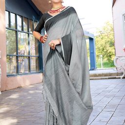 Anouk Ombre Dyed Pure Linen Saree-image-59