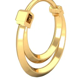 KUBERBOX Squeaky Septum 18KT Gold Nose Ring-0.68gm-image-24