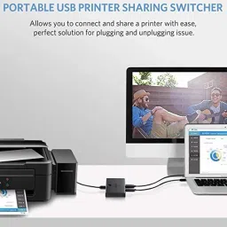 Ugreen 2In 1Out USB 2.0 Sharing Switch for 1-Button Swapping of USB Device between 2 PC image 4