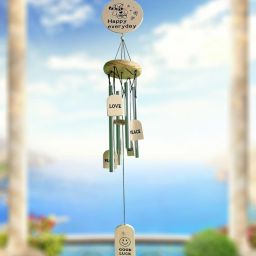 Good Luck Wooden & Steel Positive Energy Wind Chimes For Home Decoration 34 inch Wood, Aluminium Windchime-image-12
