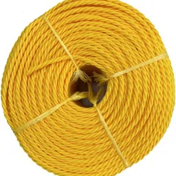 singhal 6 MM PP Tuf Rope 220 Mtr Length | Heavy Duty Nylon Virgin Plastic Rope Yellow-picture-1