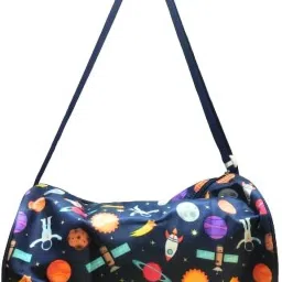 12 L Gym Duffel Bag - Attractive Big Spacious Duffle Bag with Adjustable Strip - Blue-image-2