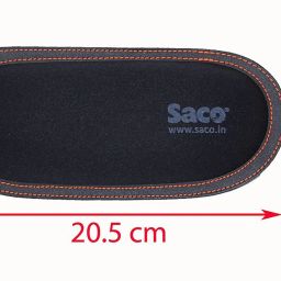 Saco Wrist Rest Palm Support Comfort Soft Soft Wrist Pad with Multi-Purpose Storage for PC Laptop Desk Mouse - Black with Orange line Wrist Rest image 2