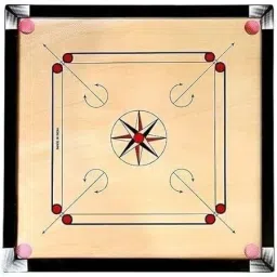 32 Carrom Board inches with Wooden Coins Stricker Powder 94 cm Carrom Board-picture-19