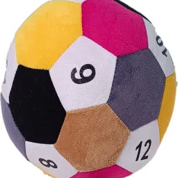 Stuffed Soft Toy Plush 1 2 3 Cotton Soft Fiber Ball (Multi Colour_20 cm - 24 cm-34