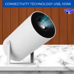 Guggu Mini HD Projector for Home 4KSupport With Built-in App Netflix/Prime/YouTubeJ195 (4500 lm / 1 Speaker / Wireless / Remote Controller) Portable Projector-44