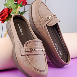 san frissco Super Comfortable Lightweight Slipon Loafers| Officewear Slip On For Women-picture-5