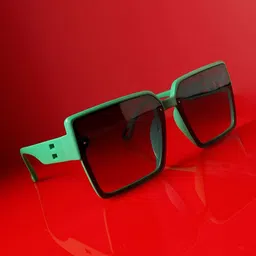 French Accent Men Rectangle Sunglasses With Polarised Lens-11
