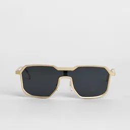 French Accent Men Rectangle Sunglasses with Polarised Lens AW24_FASG1036 image 2