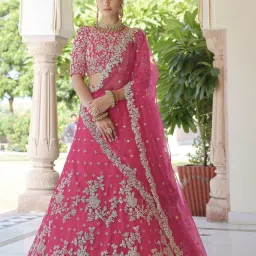 Embroidered Semi Stitched Lehenga Choli-image-28