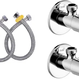 TURBO Angle with 24 Inch SS Connection for bathroom, and washbasin Hose Pipe-picture-27