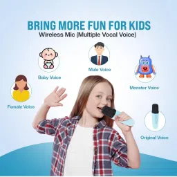 noxxo Wow music With wireless Mic & Voice Changing Effects LED Bluetooth 10 W Bluetooth Home Audio Speaker image 4
