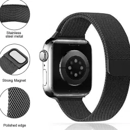 RS TECHWEAR Metal Stainless Steel Magnetic iWatch Strap for All Series 42/44 mm 44 mm Metal 44 mm Metal Watch Strap-image-51
