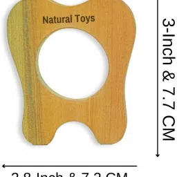 natural.toys Neem Wood Teether Combo For Infant Shape Tooth Teethers Baby Teethers Set Teether image 2