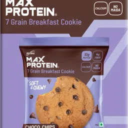 Choco Chips Cookies with 10g Protein & 4g Fiber | 7 Grain Breakfast Snack Protein Cookie-22