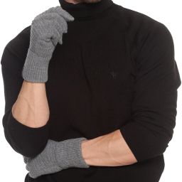 Self Design Winter Men Gloves-picture-18
