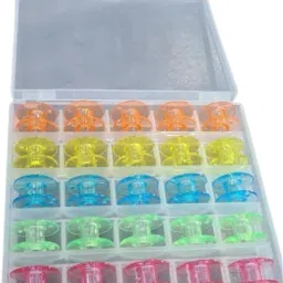 Plastic Bobbin with Storage Box 25PCs Plastic Bobbins-24