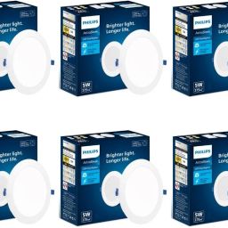Astra Sleek 5-watt Round Recessed LED Downlighter Cut Out: 3 inch, Cool Day, 6Pc Ceiling Light Ceiling Lamp-11