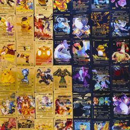 POKEMONN PREMIUM GOLDEN-BLACK 110Pcs GlossyCard Vmax Vstar Booster-image-8