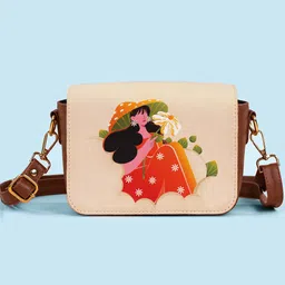 Kalankit Graphic Printed Swagger Sling Bag-11
