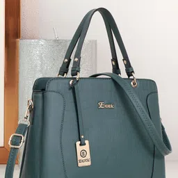 Exotic PU Structured Handheld Bag with Tasselled image 1