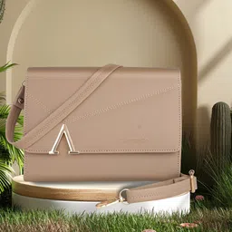 YESSBENZA Structured A Fitting Sling Bag-image-94
