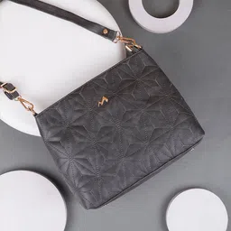 Metro Textured Structured Sling Bag image 1