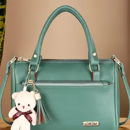LOREM Structured Shoulder Bag with Tasselled image 1