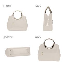 SYGA Oversized Structured Handheld Bag with Tasselled image 2