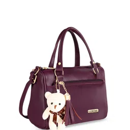 LOREM Structured Shoulder Bag with Tasselled image 2