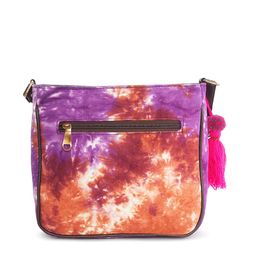 NEPRI Abstract Printed Structured Sling Bag With Tasselled image 3
