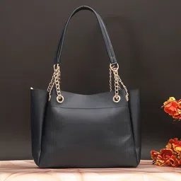 Bagsy Malone PU Structured Shoulder Bag with Tasselled image 5