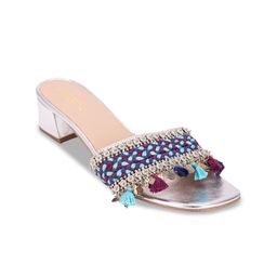 5 ELEMENTS Embellished Open Toe Block Heels-9