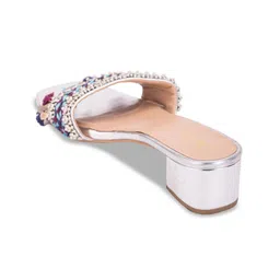 5 ELEMENTS Embellished Open Toe Block Heels image 2