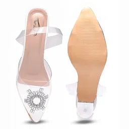 Brauch Embellished Pointed Toe Block Pumps image 5