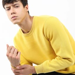 Men Full Sleeve Solid Reversible Sweatshirt-image-1