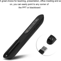 BTS Presentation Pointer Pen, 2.4 GHz, 100m Effective Distance, USB PowerPoint Red Light Pointer Presenter Presentation Remote Control Pointer Clicker Pen Presenter image 2
