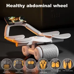 obixo AB Automatic Roller with double 4 Elbow Support and Timer Ab Exerciser Ab Exerciser image 5