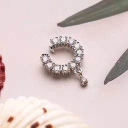 Mali Fionna Silver-Plated Cubic Zirconia Septum Nosepin-10