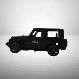 New Mini Metal Thar 4x4 Pull back toy Car for kids With Light & Sound-image-58