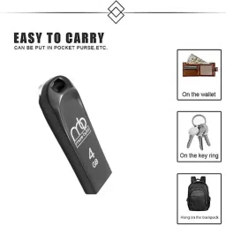 MOREBYTE 2.0 USB Pen Drive/Flash Drive with Metal Body External Storage Device 4 GB Pen Drive Compatible with Desktop Computer USB 2.0 Metal Case image 4