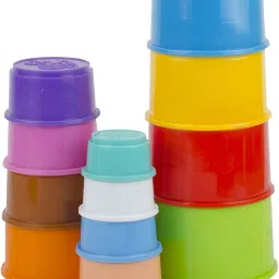 Build Up Beakers Stacking Educational Building Blocks Toy for Kids - 12 Pcs-image-4